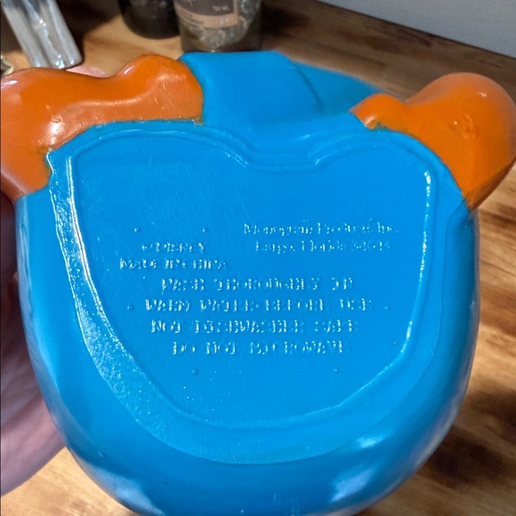 Vintage Disney Goofy Water Plastic "Big Sipper" with straw - Picture 8 of 8